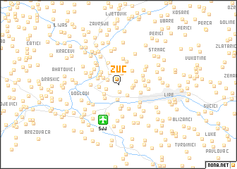 map of Žuč