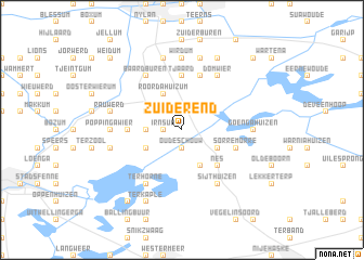 map of Zuiderend