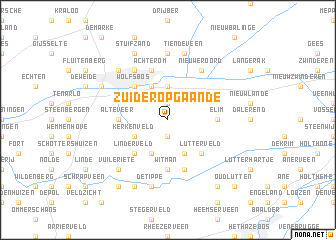 map of Zuideropgaande