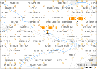 map of Zuidhoek