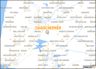 map of Zuidschermer