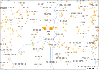 map of Žujince