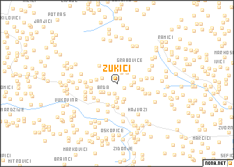 map of Zukići