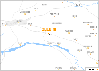 map of Žuldiņi