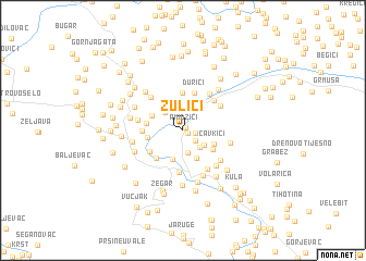 map of Zulići