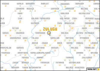 map of Zulugu