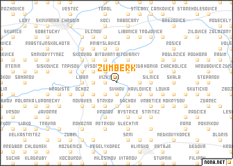 map of Žumberk