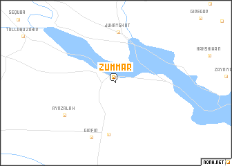 map of (( Zummār ))