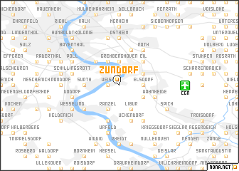 map of Zündorf