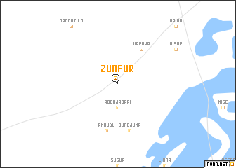 map of Zunfur