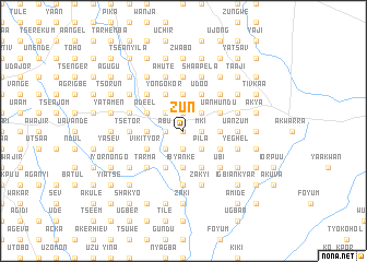 map of Zun