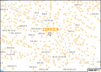 map of Župnica