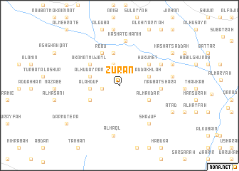 map of Z̧ūrān