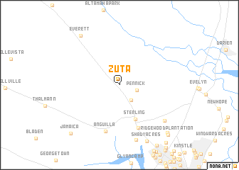 map of Zuta