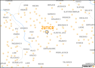 map of Žutica