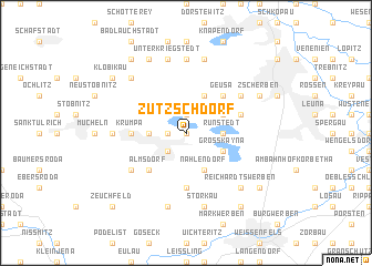 map of Zützschdorf