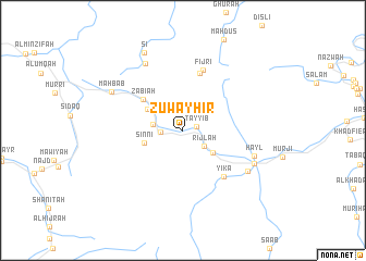 map of Z̧uwayhir