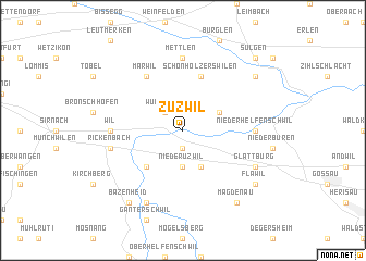 map of Zuzwil