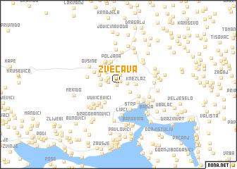 map of Zvečava