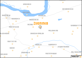 map of Zverinka