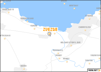 map of Zvezda