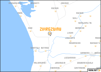 map of Zvirgzdiņu