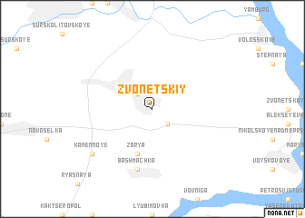 map of Zvonetskiy