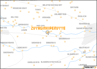 map of Zvyaginki Pervyye