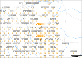 map of Zwabo