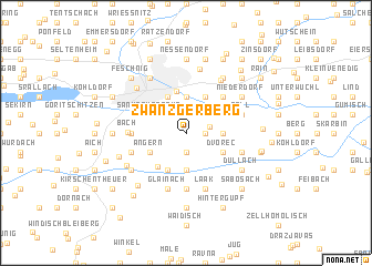 map of Zwanzgerberg