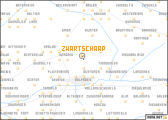 map of Zwartschaap