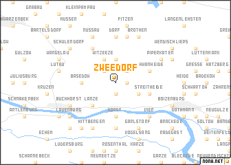 map of Zweedorf
