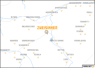 map of Zweisimmen