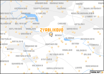 map of Zyablikovo