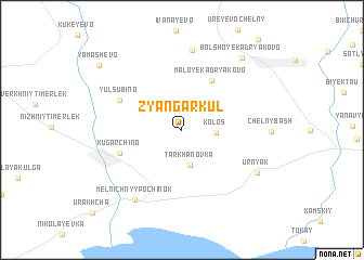 map of Zyangar Kul\