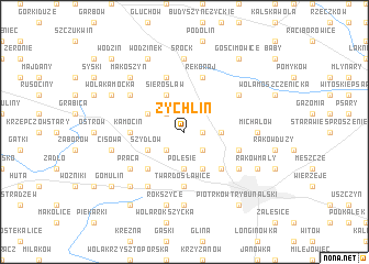 map of Żychlin