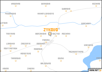 map of Zykovo