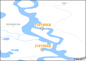 map of Zyryanka