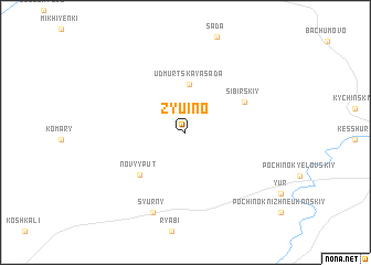 map of Zyuino