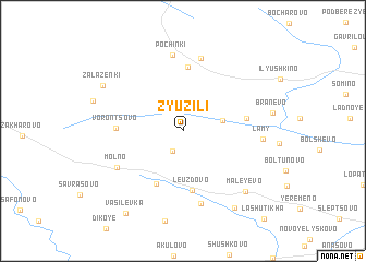 map of Zyuzili