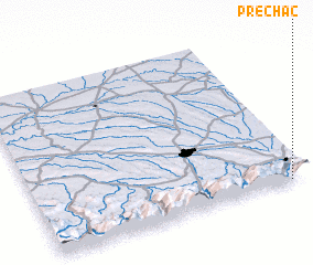 3d view of Préchac