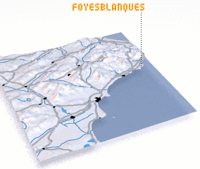 3d view of Foyes Blanques
