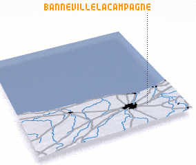 3d view of Banneville-la-Campagne