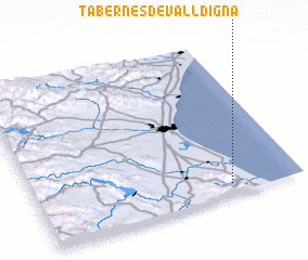 3d view of Tabernes de Valldigna