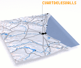 3d view of Cuart de les Valls