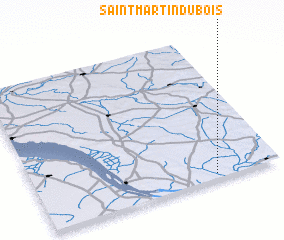 3d view of Saint-Martin-du-Bois