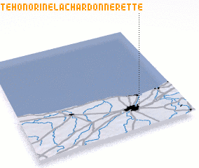 3d view of Sainte-Honorine-la-Chardonnerette