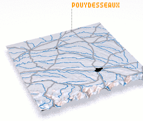 3d view of Pouydesseaux