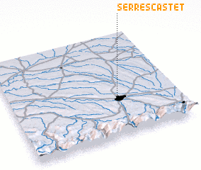 3d view of Serres-Castet