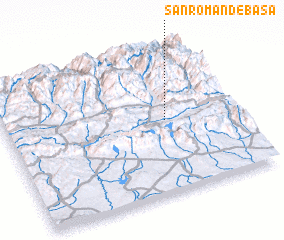 3d view of San Román de Basa